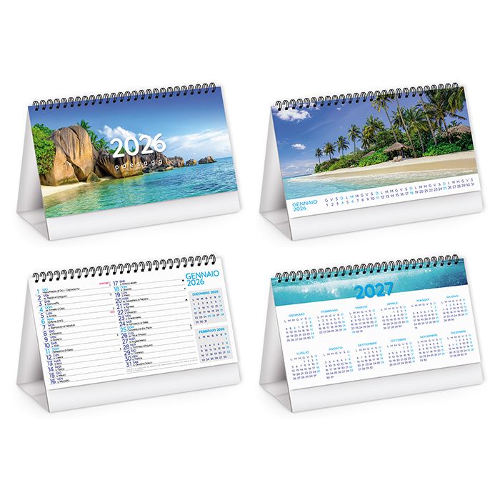 Calendario da tavolo illustrato Paesaggi - PA402