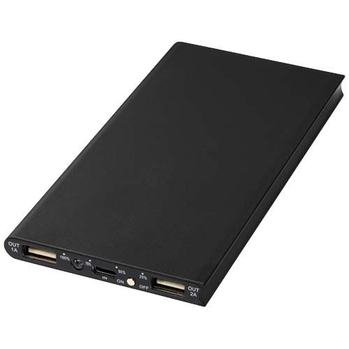 Power bank in alluminio da 8000 mAh Plate - 124112