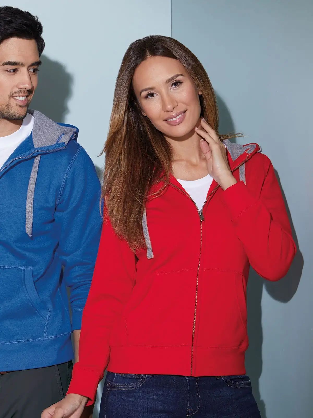Felpa da donna Lifestyle con cappuccio e zip - James & Nicholson - JN962