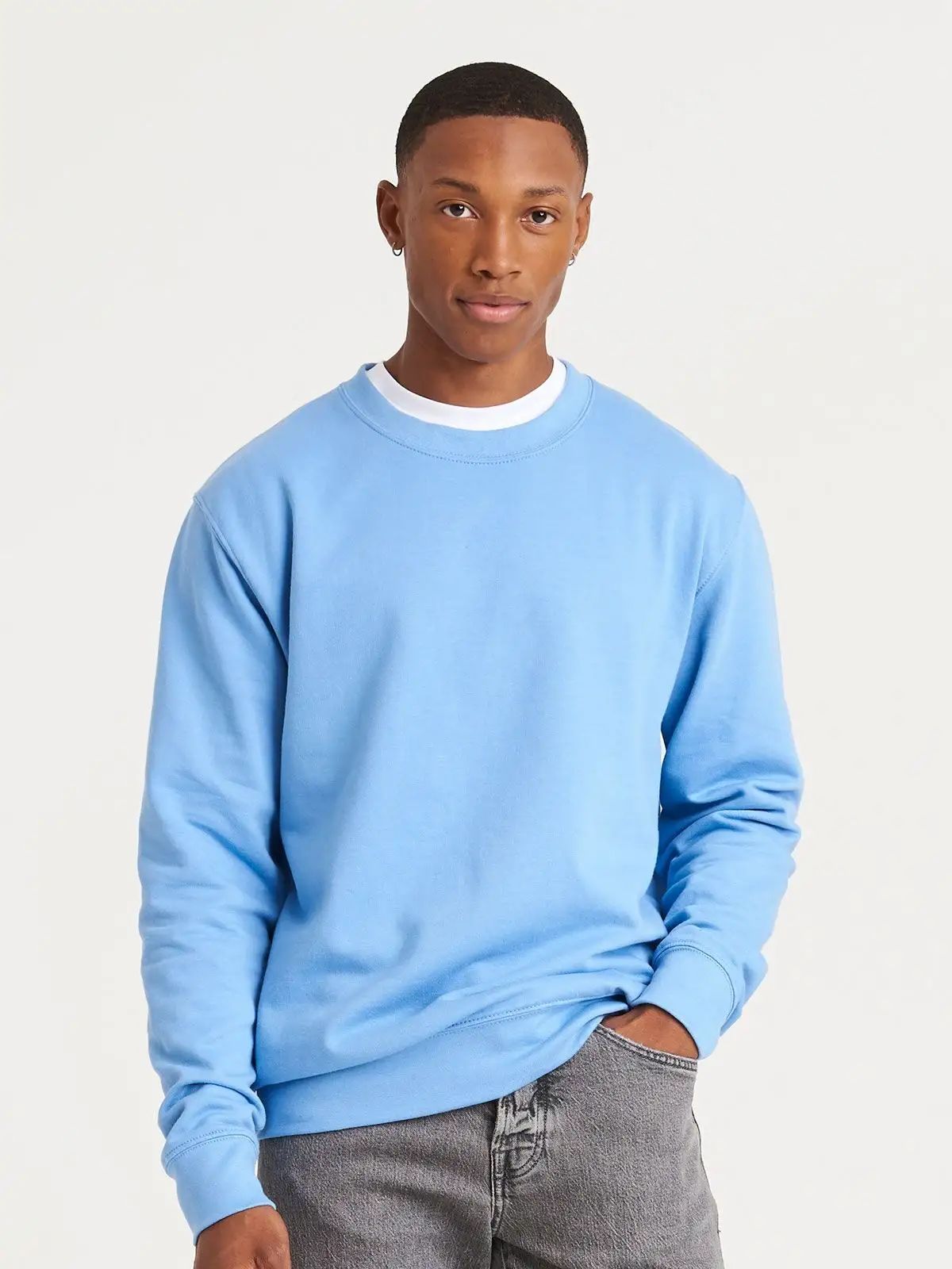 Felpa Sweat a girocollo con maniche set-in - Awdis Just Hoods - JH030