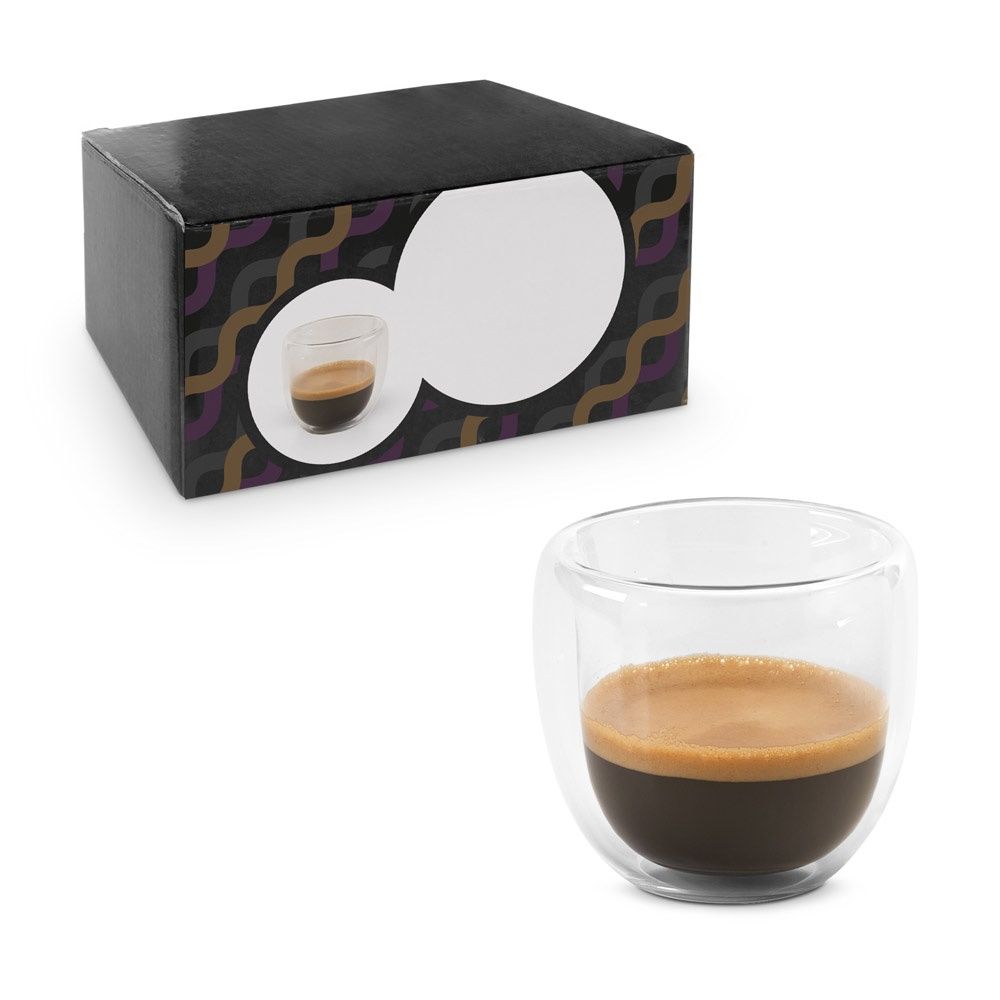 EXPRESSO. Set da caffè isotermico in vetro con 2 tazze - 93873