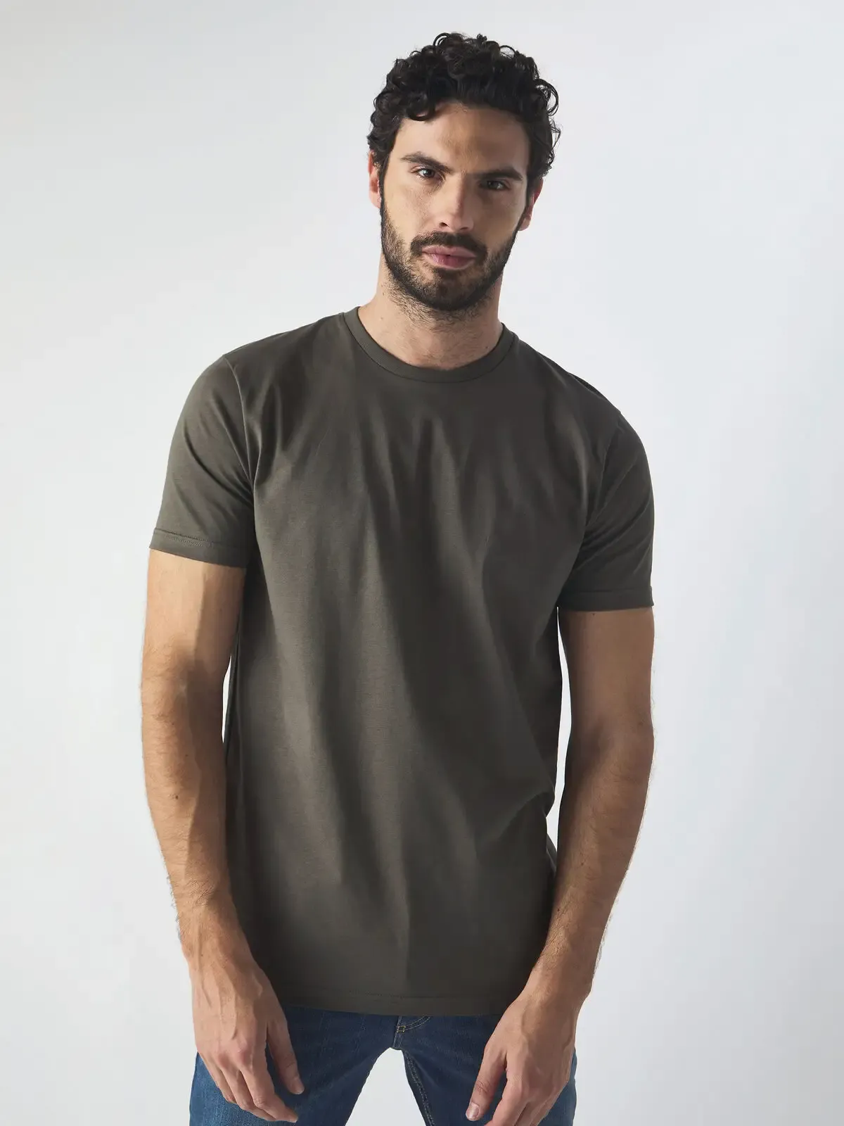 Maglietta Paradise a girocollo basso con para sudore e manica corta - Bs - BS060