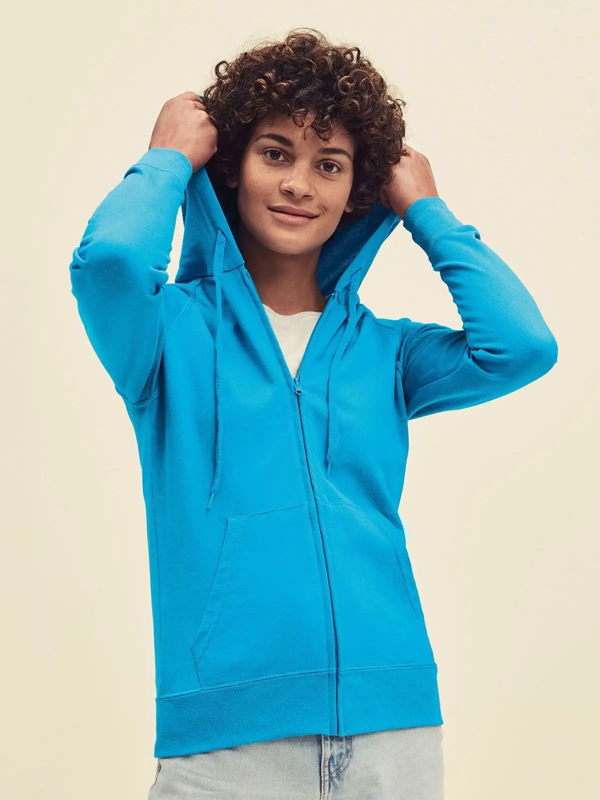 Felpa da donna con maniche raglan e orlo inferiore - Fruit Of The Loom - FR621500