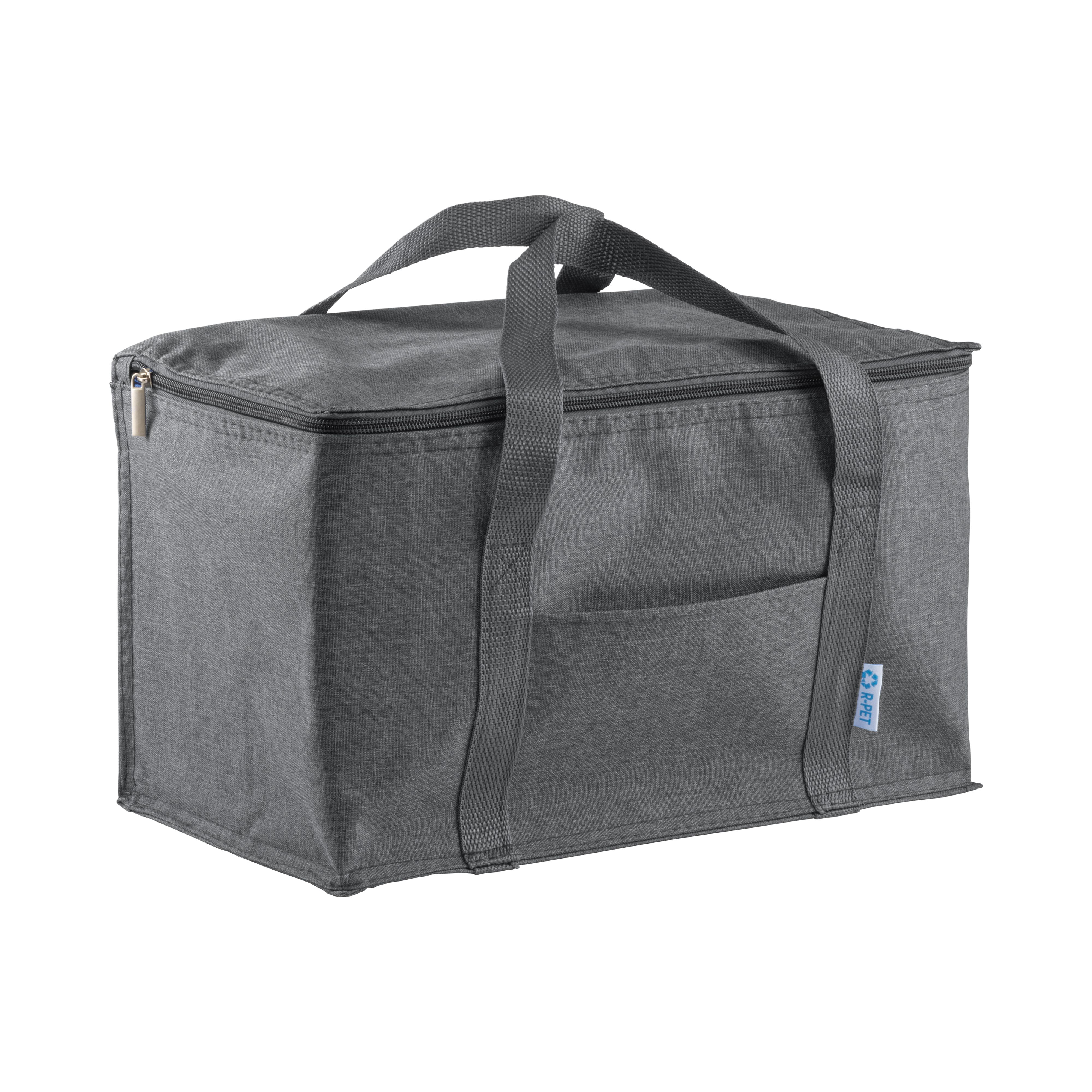 Borsa termica in r-pet melange con interno argentato - 23105