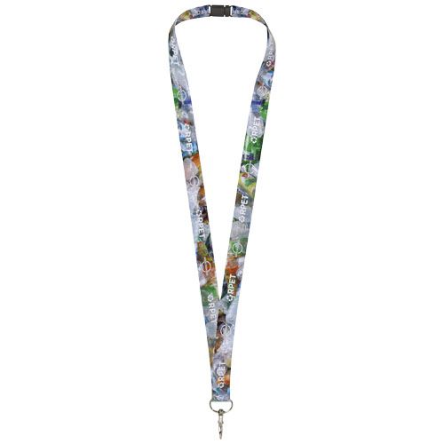 Lanyard Addie in PET riciclato con stampa in sublimazione e sgancio di sicurezza - 1PL08
