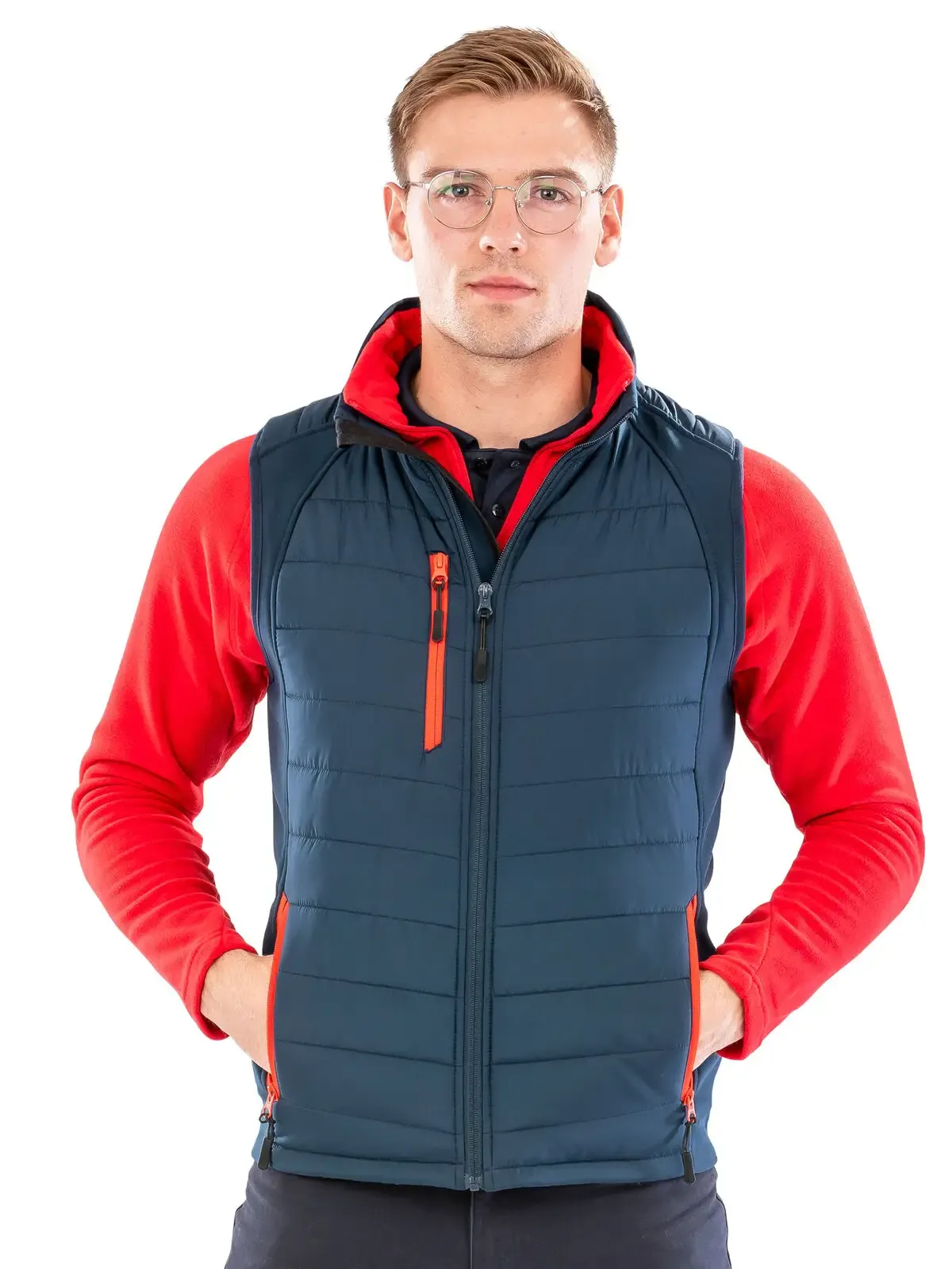 Gilet softshell impermeabile con tasche con cerniera in contrasto - Result - RER238X