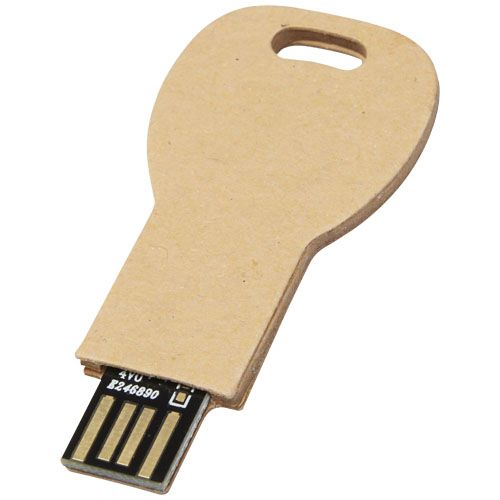 USB 2.0 in carta riciclata a forma di chiave - 1Z500