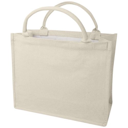 Tote bag per libri in materiale riciclato da 500 g/m² Page Aware™ - 120711