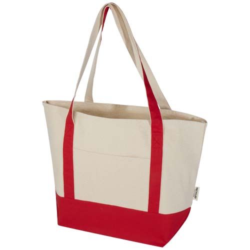 Tote bag in cotone riciclato certificato GRS da 320 g/m² Sam - 120749