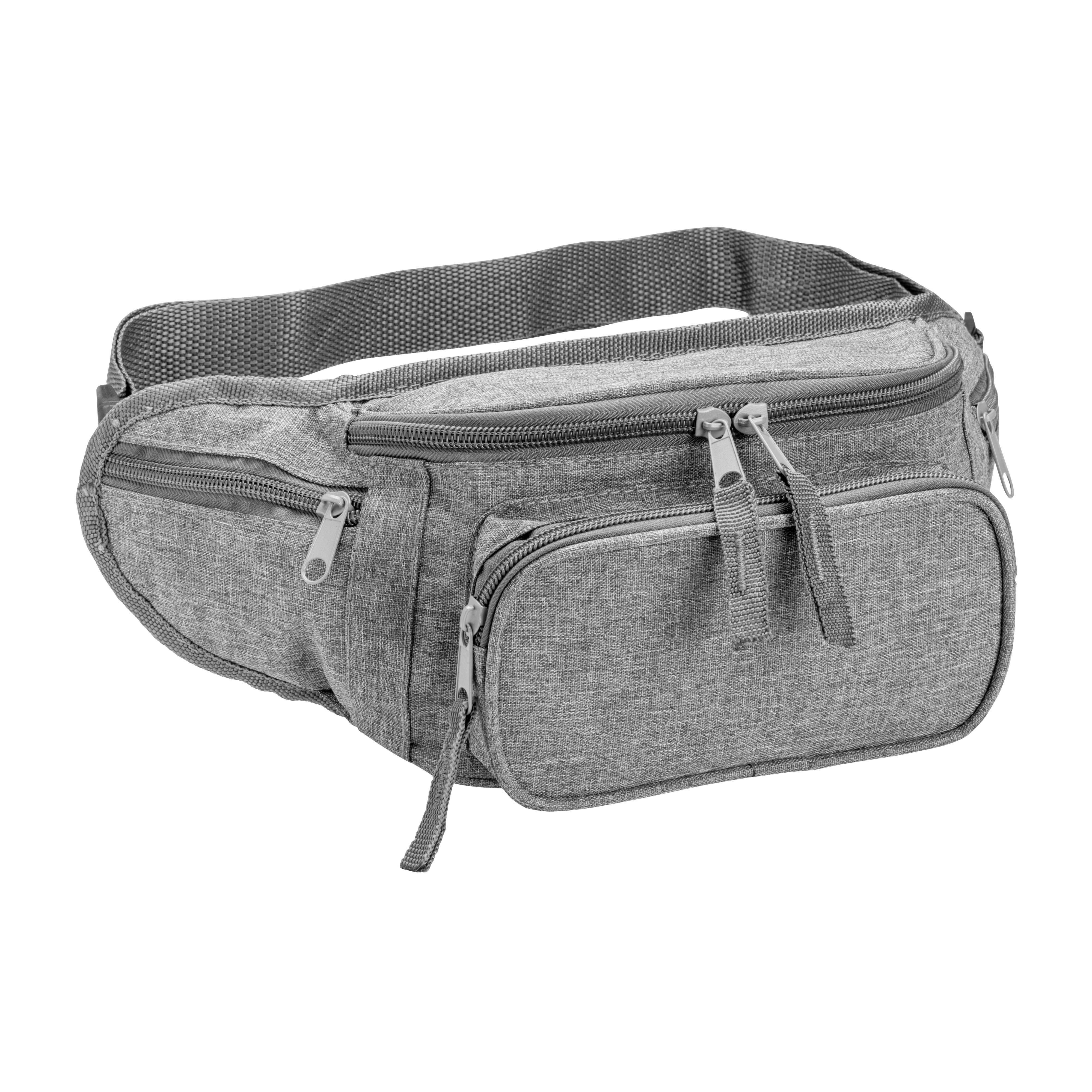 Marsupio in poliestere 600D con 5 tasche e cintura regolabile con chiusura a clip - 00122