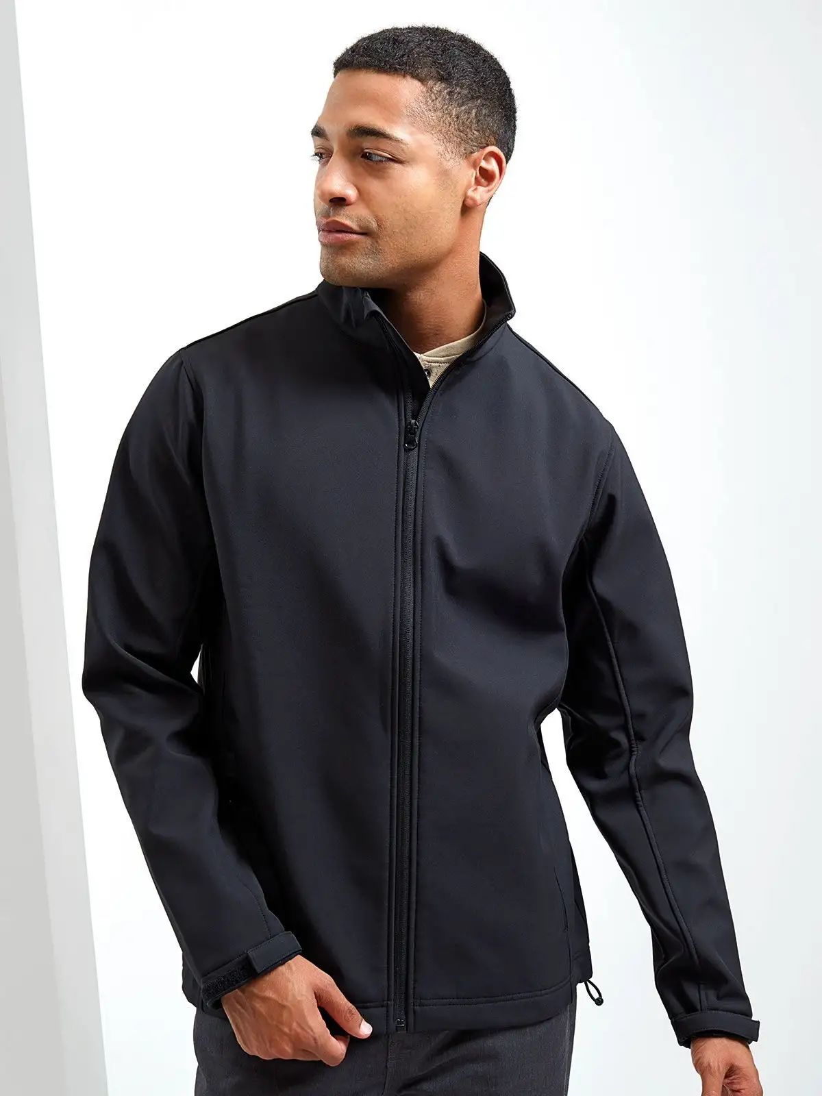 Giacca da uomo softshell con zip intera bidirezionale - Premier - PR810