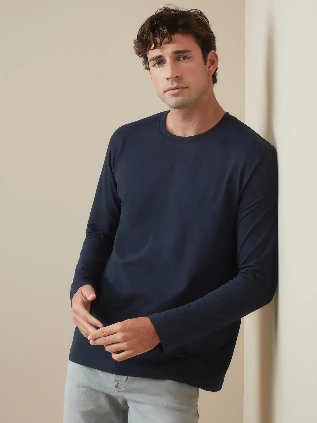 T-shirt a manica lunga set-in con girocollo con busto tubolare - Stedman - ST2500