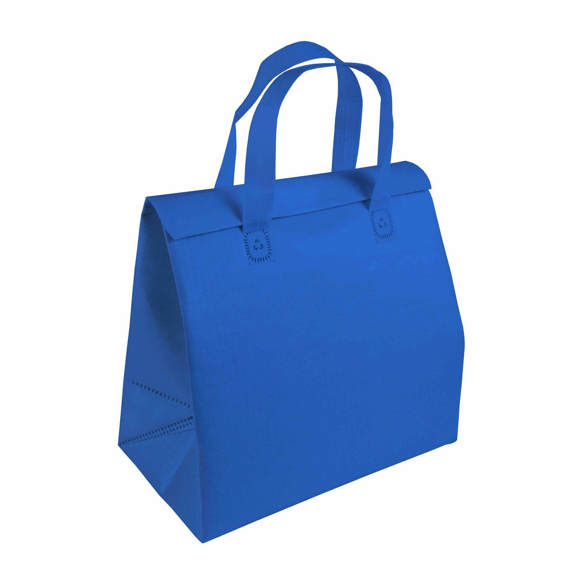 Borsa frigo in TNT laminato 100 g/m2, chiusura con velcro - 21125