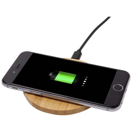 Stazione di ricarica wireless in bambù da 15 W Essence - 124387