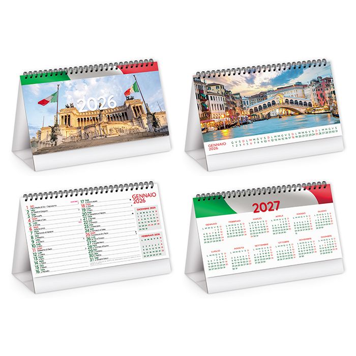 Calendario da tavolo illustrato Citta' d'italia - PA401