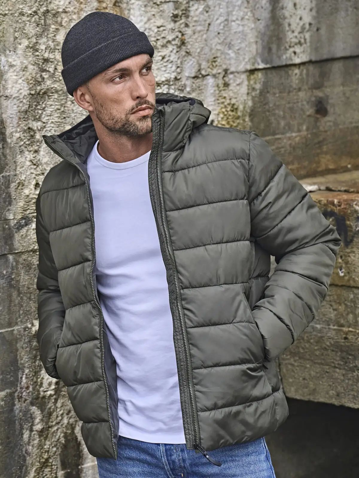 Giacca con cappuccio in poliestere riciclato con imbottitura Dupont - Tee Jays - TJ9646