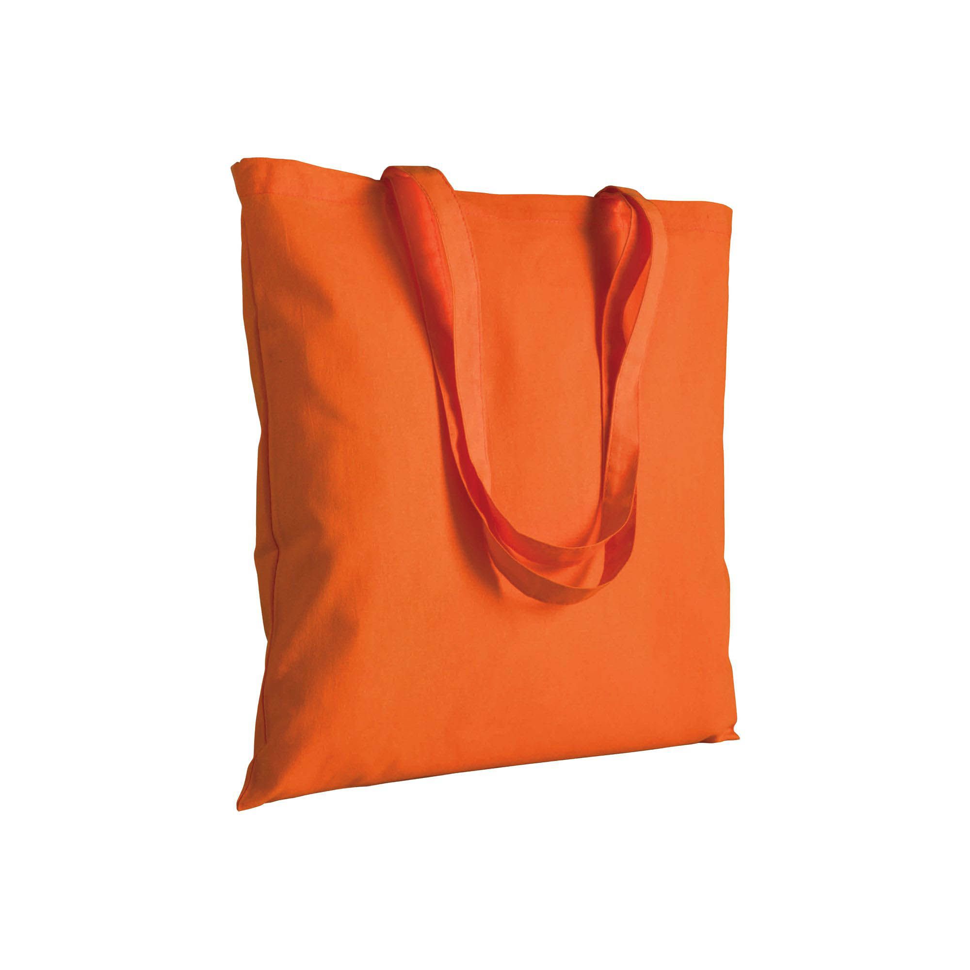 Shopper in canvas 280 g-m2, manici lunghi - 07106