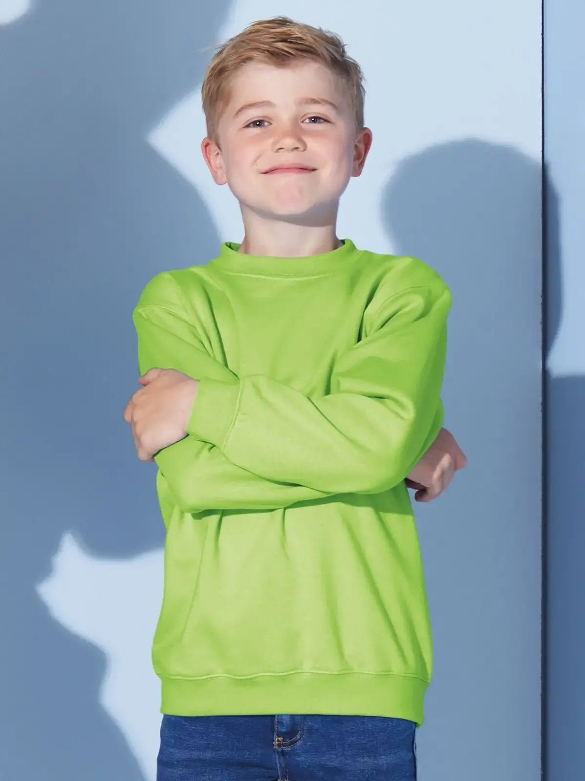 Felpa da bambino comfort classica con collo rotondo - James & Nicholson - JN040K