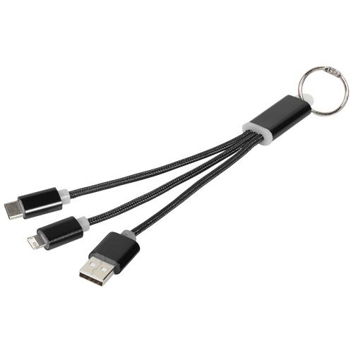 Cavo di ricarica 3 in 1 Metal con clip - 134961