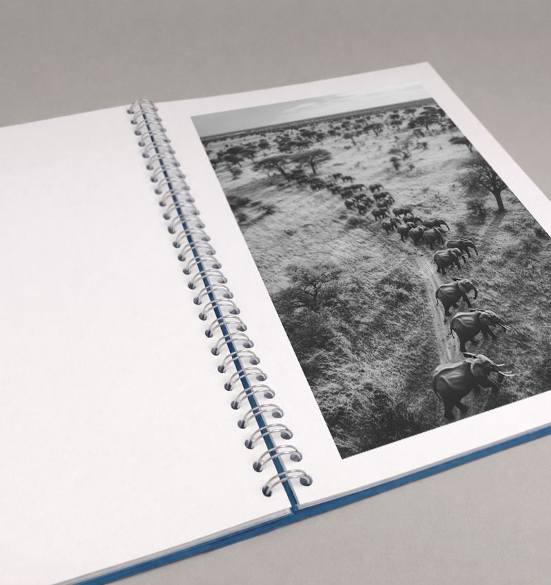 Libri fotografici con Spirale metallica