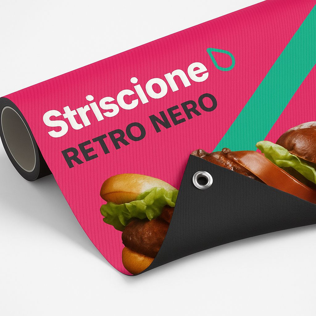 Banner blockout (retro nero)