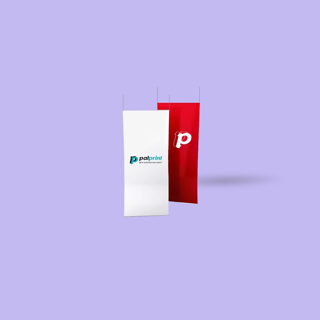 Banner decorativi con stampa sul fronte, sistema incl. stampa