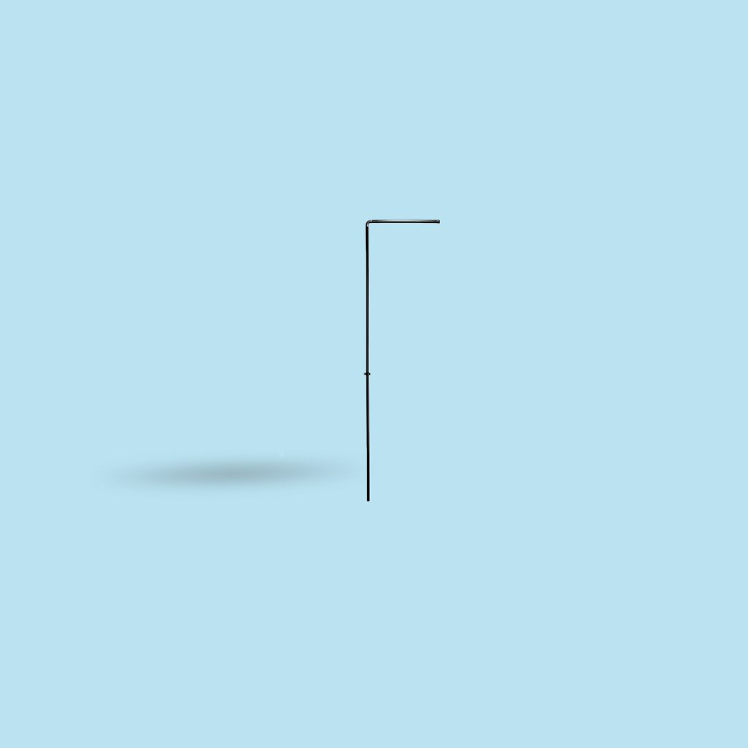 Bandiera ad ala grande con braccio sistema senza piede