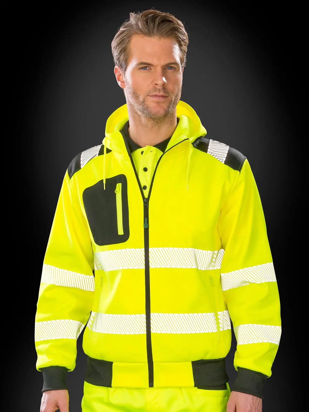 Recycled Robust Zipped Safety Hoody - Result