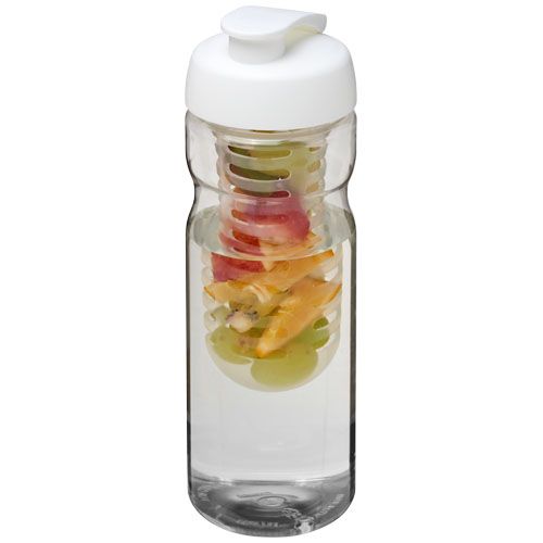 Borraccia sportiva H2O Active® Base da 650 ml con coperchio a scatto e infusore