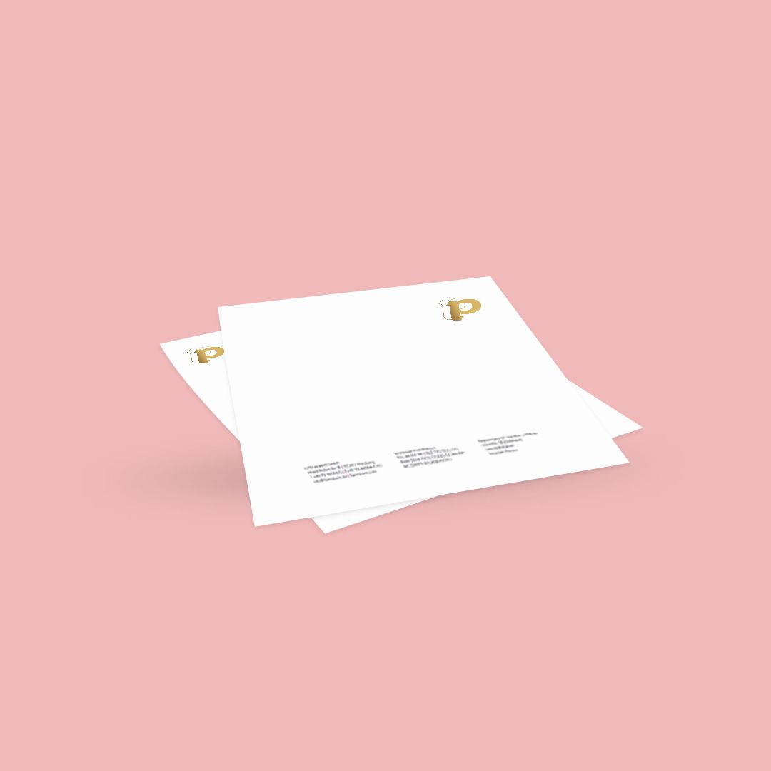 Carta intestata con rifinitura