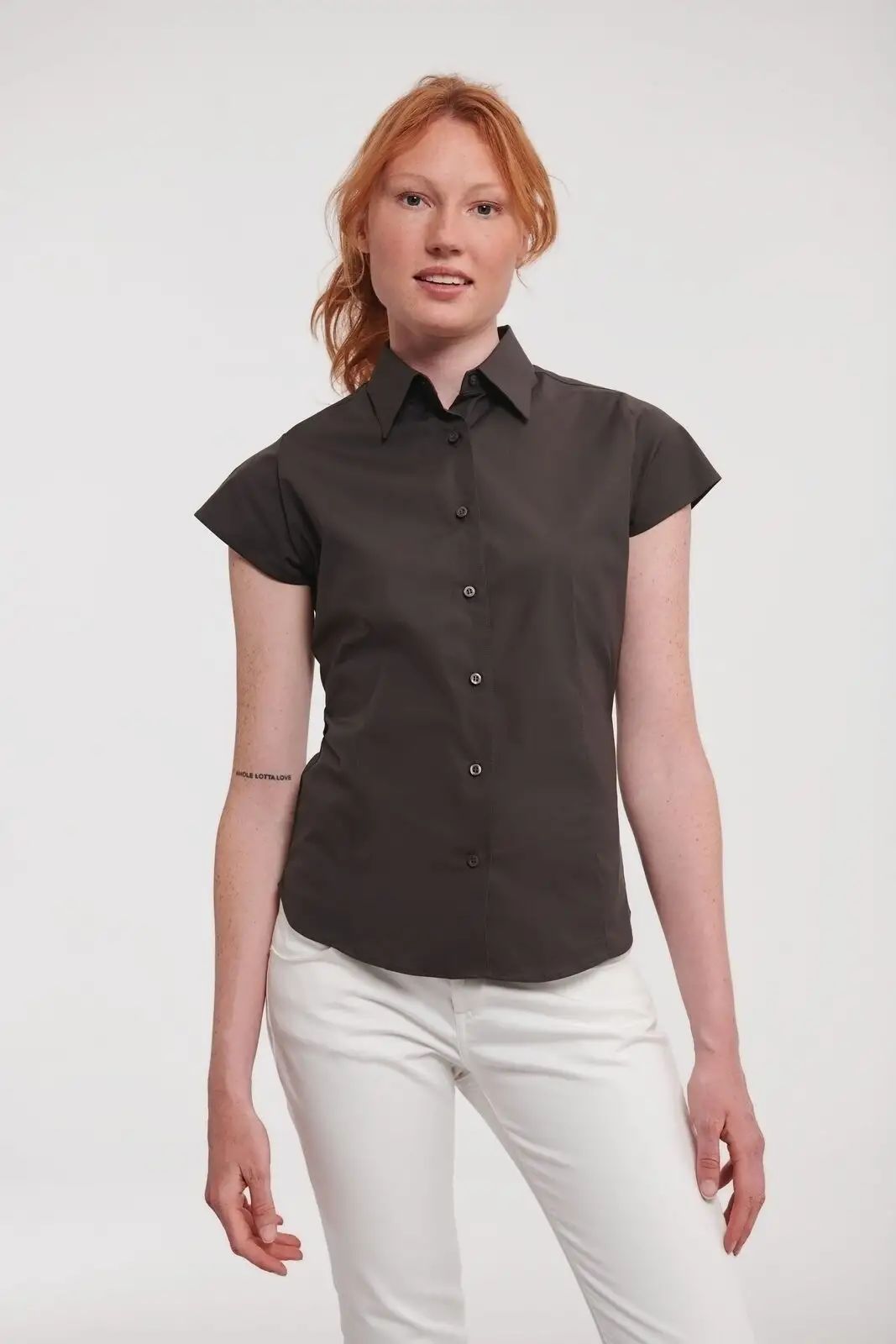 Ladies' Short Sleeve Easy Care Fitted Shirt - Russell
