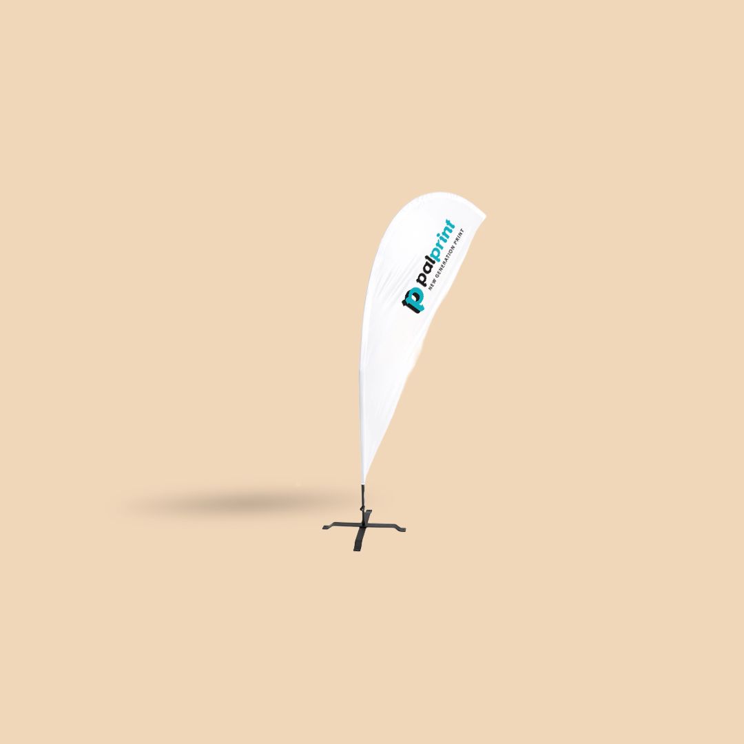 Bandiere a goccia Basic, sistema incl. stampa