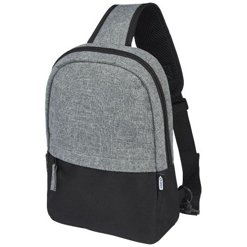 Zaino monospalla bicolore in materiale riciclato certificato GRS Reclaim 3.5L