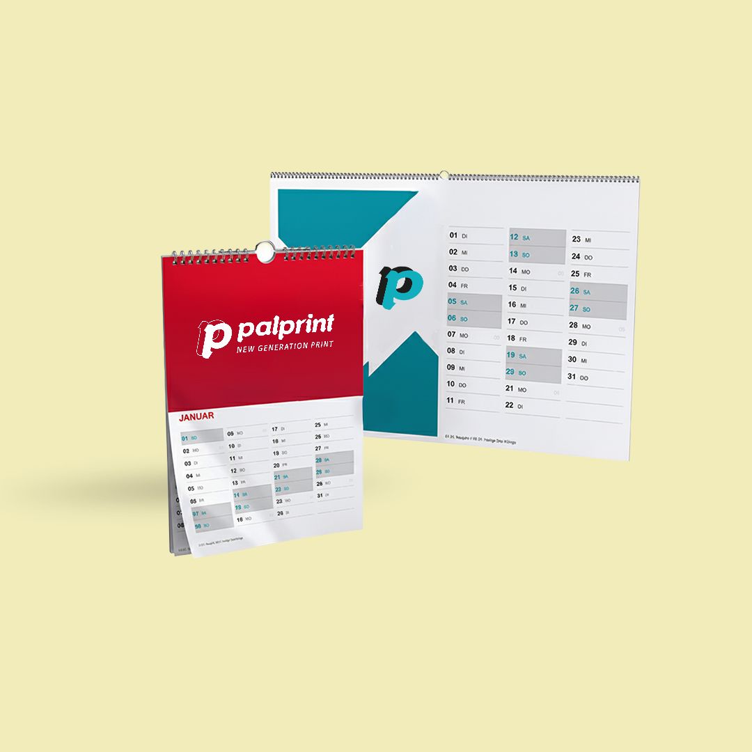 Calendari da parete con spiralatura Wire-O