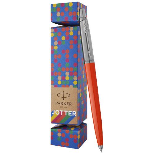 Parker set regalo con penna Jotter Cracker (inchiostro blu)