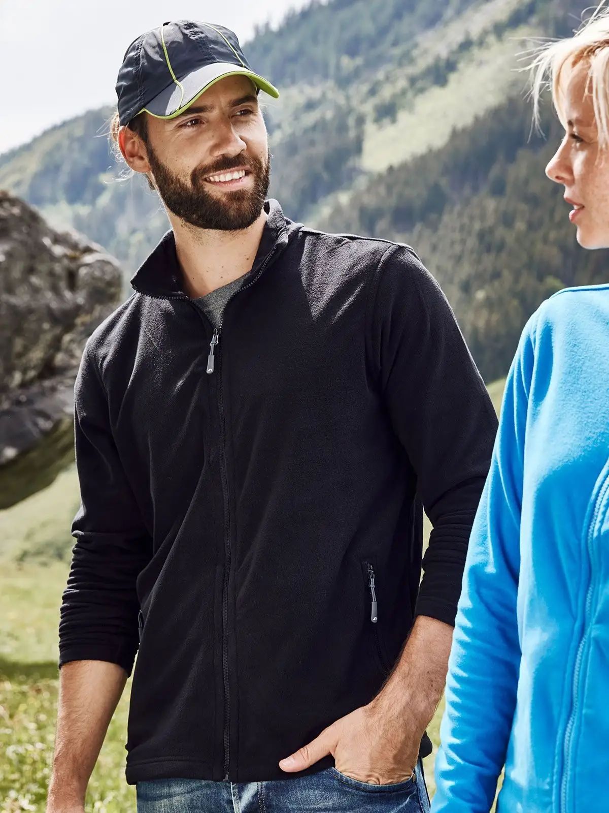 Men's Basic Fleece Jacket - James & Nicholson