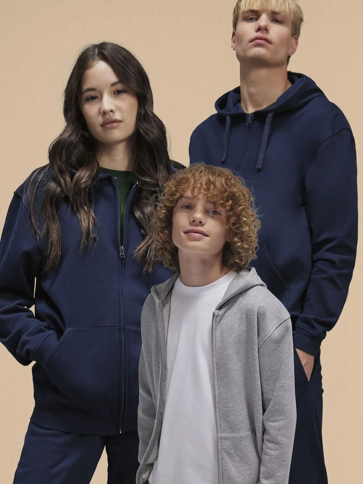 B&C ID.334 Zip Hood /kids - B&C Collection