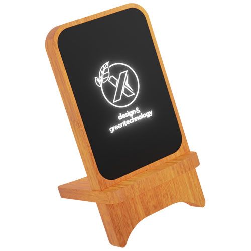Supporto in legno wireless, luminoso, da 15 W SCX.design W16