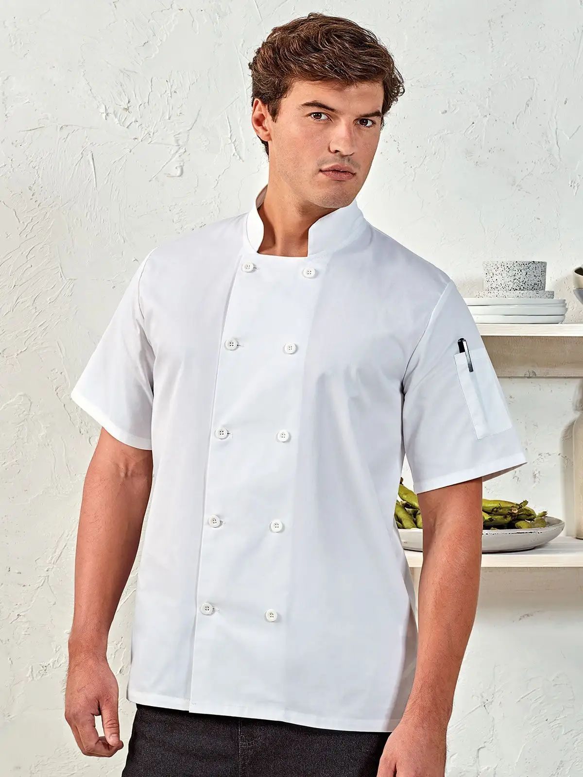 Short Sleeve Chef's Jacket - Premier