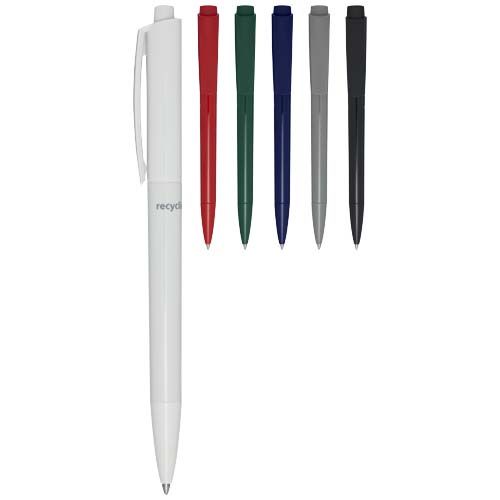 Penna a sfera in plastica riciclata Martha (inchiostro blu)