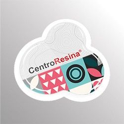 Pegatinas gota de resina de suministro único