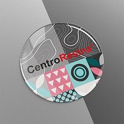 Pegatinas gota de resina transparente