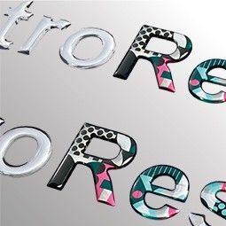 Vinilos adhesivos de corte con gota de resina