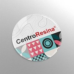 Pegatinas y etiquetas de resina