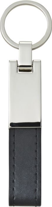 Portachiavi in acciaio con anello in PU Keon