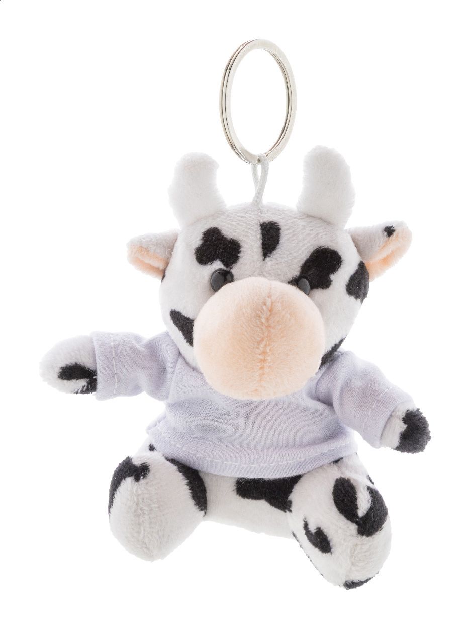 CowFob. Portachiavi con mucca in peluche