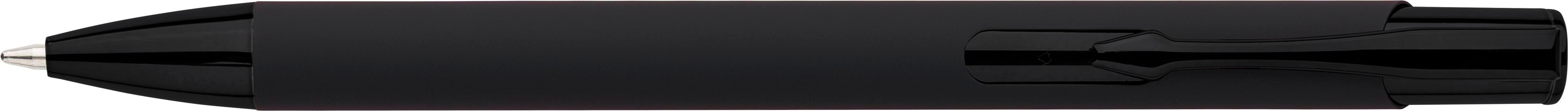 Penna a sfera alluminio riciclato con rivestimento gommato Anisa