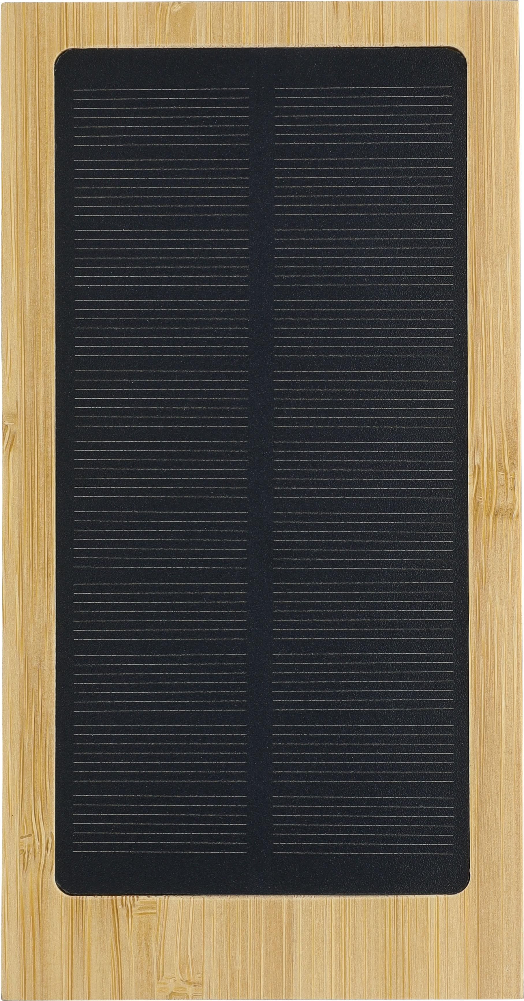 Power bank solare in bambù Elz