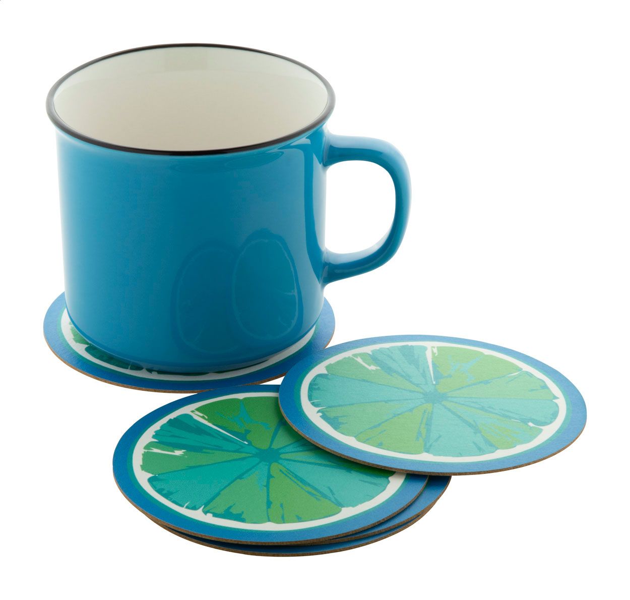 CreaPint. Sottobicchiere in cartoncino, rotondo