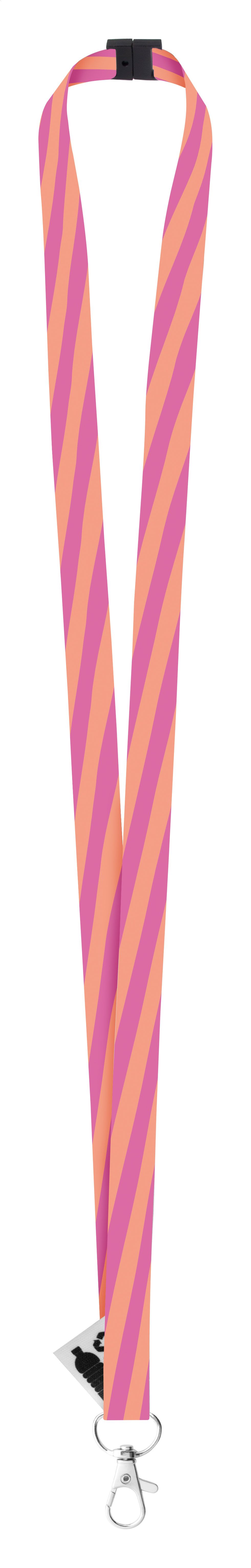 Lanyard in RPET da 15mm con sgancio di sicurezza